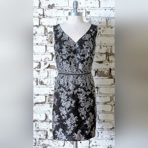 🌟 LUXURY | David Meister $695 Sequin Floral Lace Cocktail Dress | Size 12 🌟